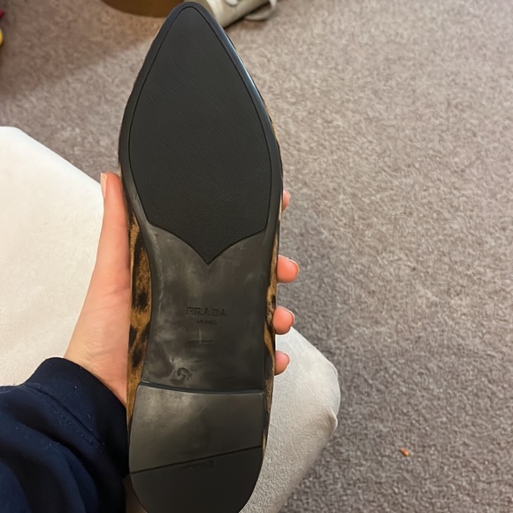 Prada Leopard Print Suede Ballet Flats. NWT. Size 38. - Picture 5 of 9